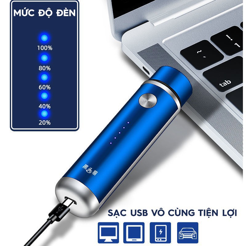 Máy Cạo Râu mini Sạc USB, cạo lông, cạo râu nhỏ gọn, tiện lợi, dễ mang đi- Hàng nội địa Trung