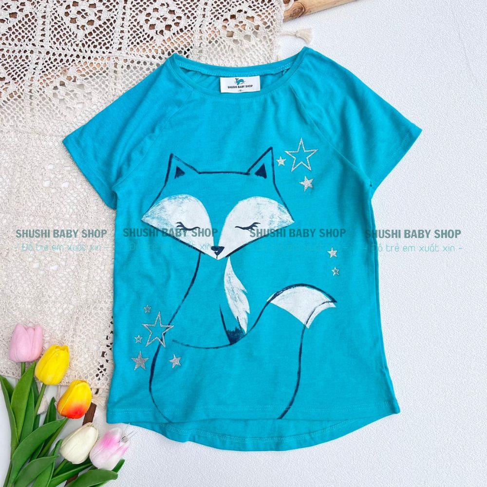 Áo thun bé gái size lớn chất thun xuất dư xịn sò, hình in sắc nét, nhiều màu cho bé gái Shushibaby