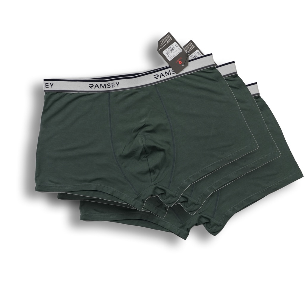 Quần Boxer Nam Cotton Màu Xanh Rêu Ramsey RB 202