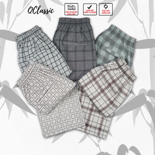 Combo 5 Quần đùi Nam Mùa hè QClassic - Vải xi gió thoáng mát