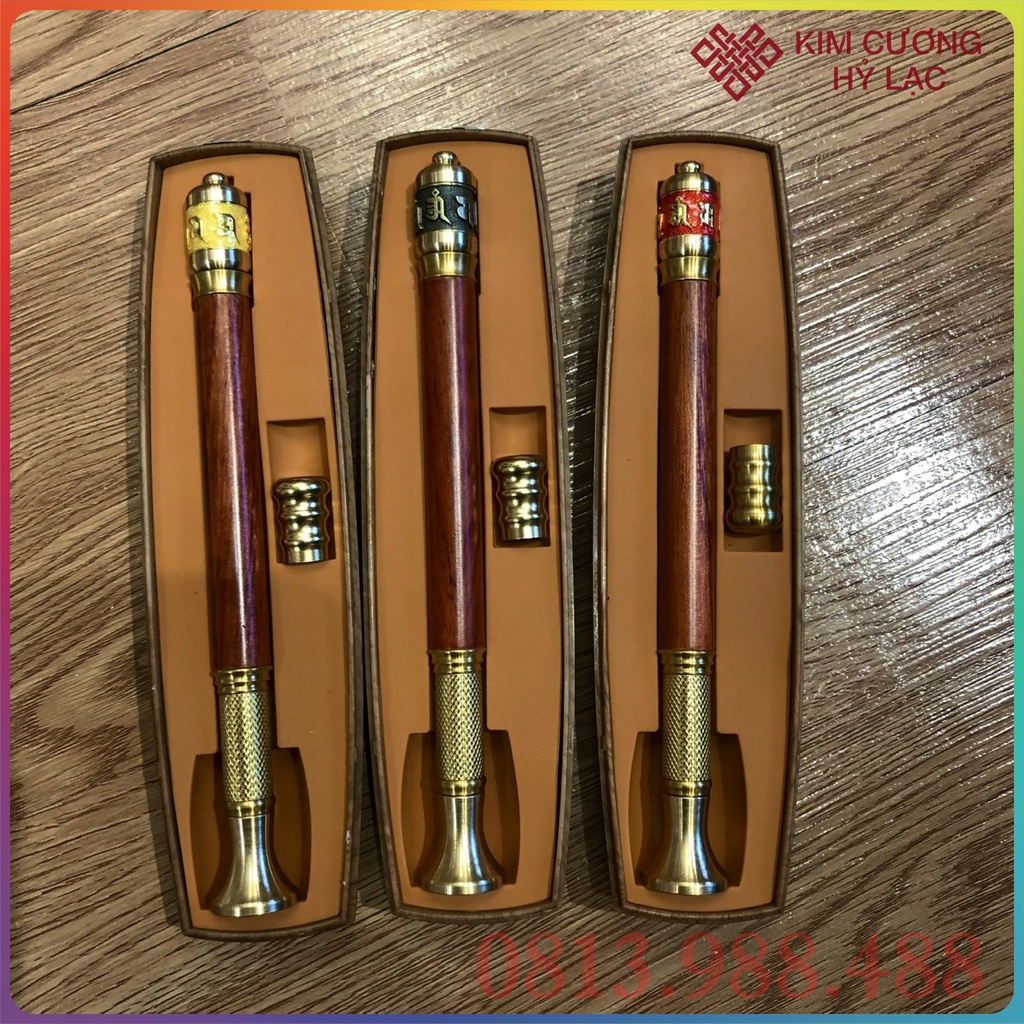 Kinh Luân Cầm Tay Tây Tạng- Bút Kinh Luân [Kim Cương Hỷ Lạc] Xoay Được Đầu Bút