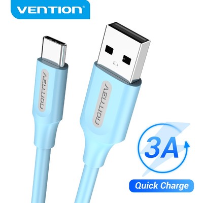 Dây cáp sạc nhanh Vention 3A USB loại C 1m cho điện thoại Huawei