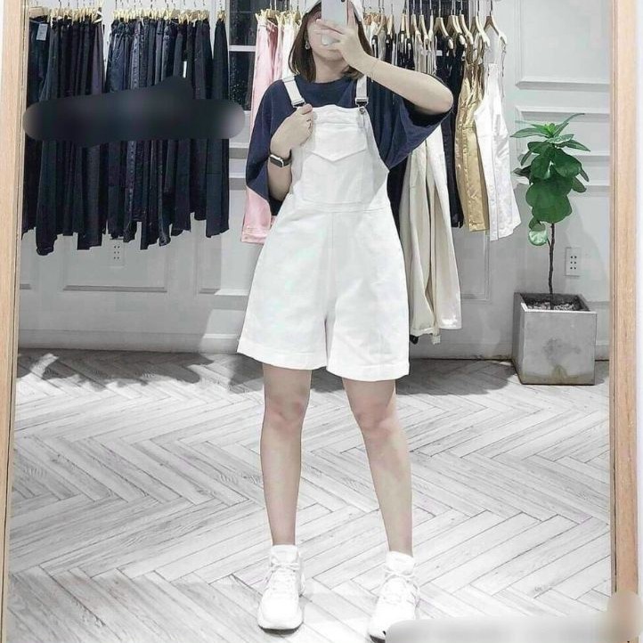 [Chất Đep] Quần yếm kaki đùi năng động💖FREESHIP💖 Yếm quần dáng lửng 2 túi trước dáng cực xinh AD30 | BigBuy360 - bigbuy360.vn