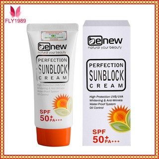 [Date Dài] Kem Chống Nắng Dưỡng trắng Da Kiềm Dầu Lên Tông BENEW PERFECTION SUNBLOCK CREAM SPF 50 PA +++ 50ml
