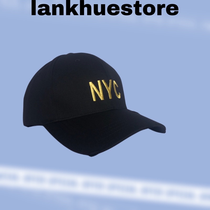 Mũ lưỡi trai nam nữ, nón kết nam nữ thêu chữ NYC Rách phá cách , phong cách Hàn quốc , nón học sinh