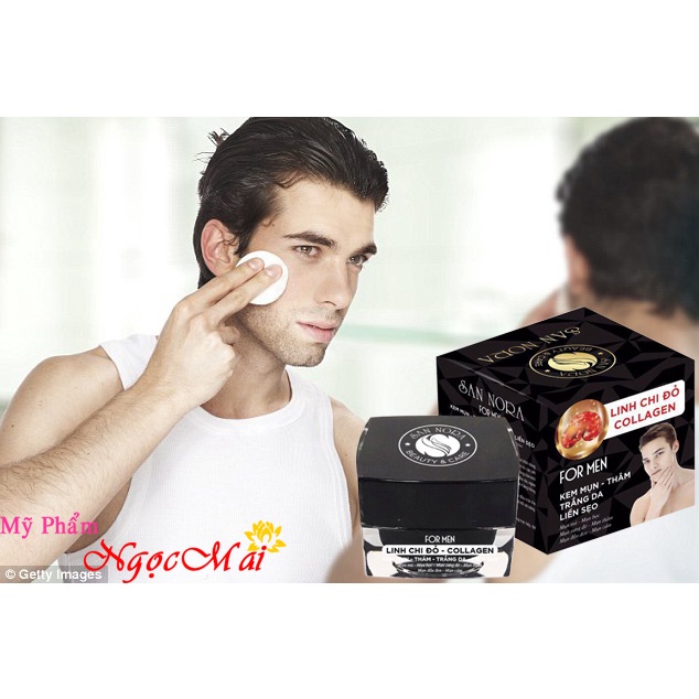 Kem Mụn, Thâm, Trắng da, Liền sẹo dành cho nam SAN NORA FOR MEN - 20g