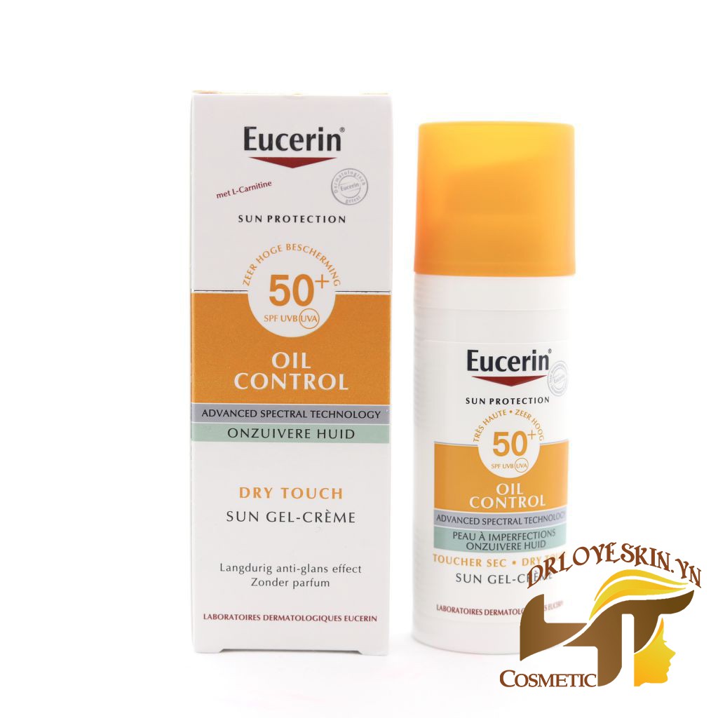 Kem chống nắng kiềm dầu EUCERIN SUN OIL CONTROL SPF 50+ thấm nhanh không bết cho da dầu nhạy cảm