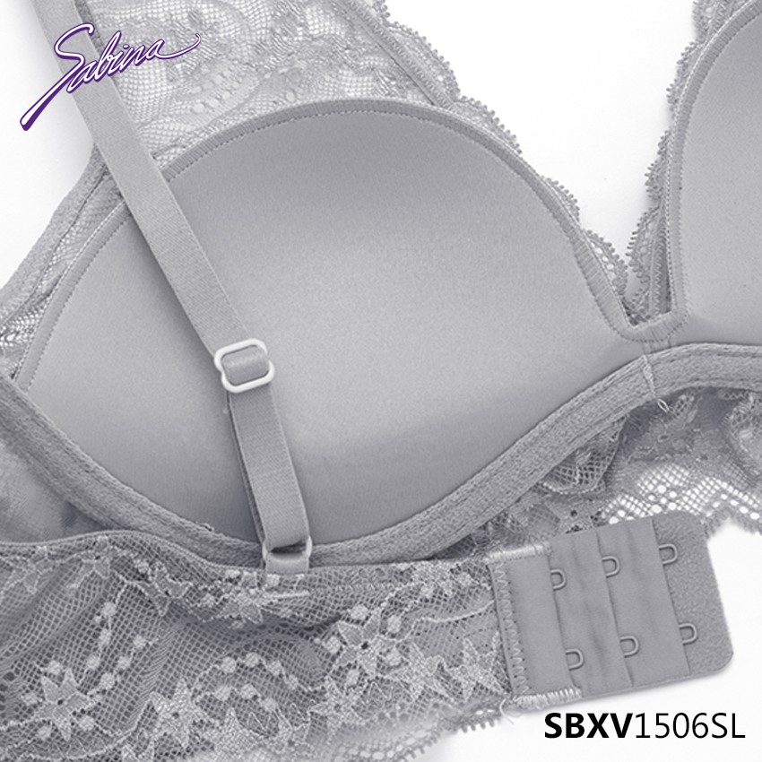 Combo Áo Lót Ren Quyến Rũ Độc Đáo Và Quần Đồng Bộ Màu Xám Mad Moiselle By Sabina SBXV1506SL+SUXV1506SL | BigBuy360 - bigbuy360.vn