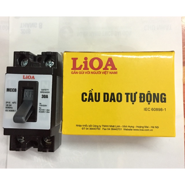 Cầu dao tự động (APTOMAT) lioa 30A.