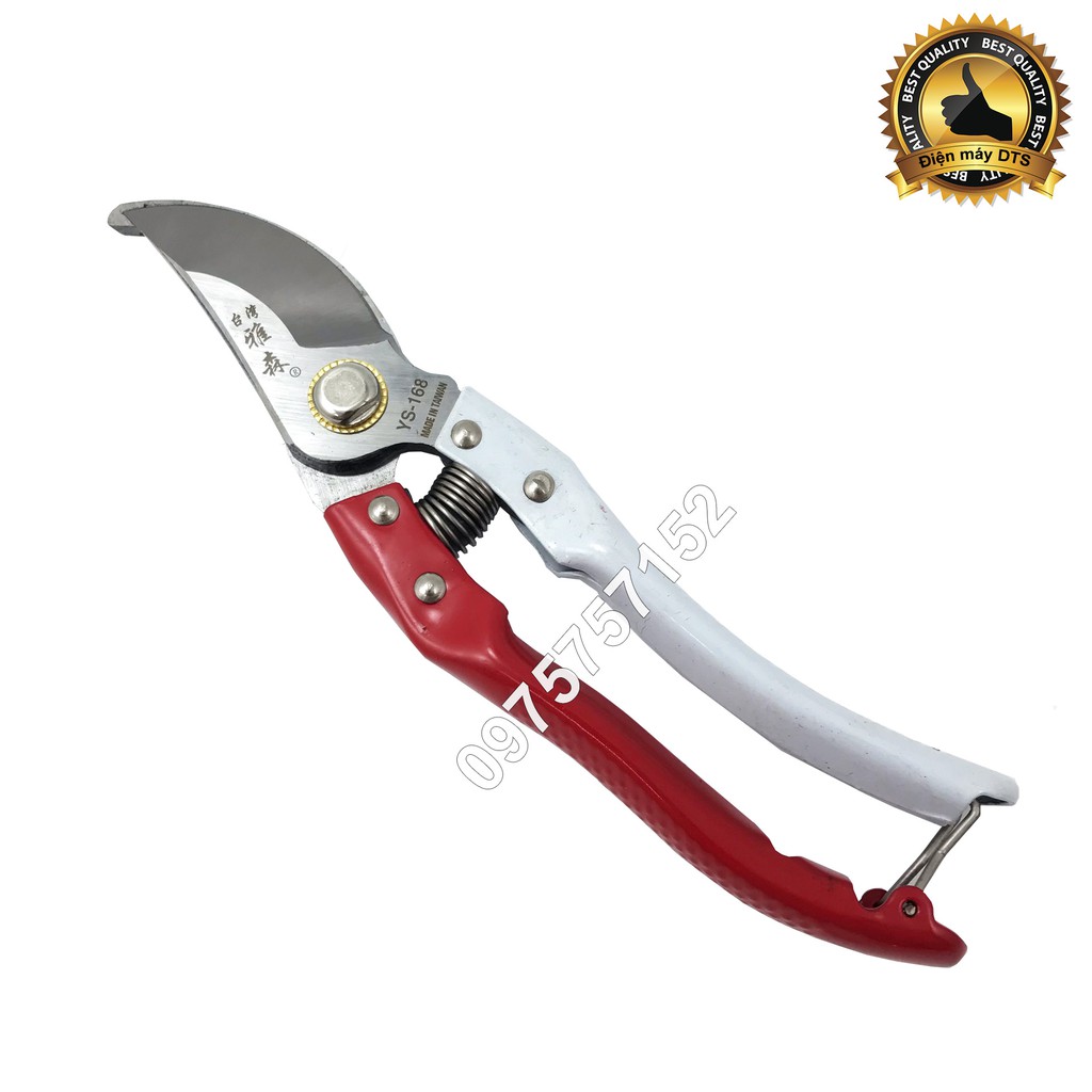 Kéo cắt cành lưỡi cong TAIWAN JS-168 - Kèm bộ phụ kiện thay thế