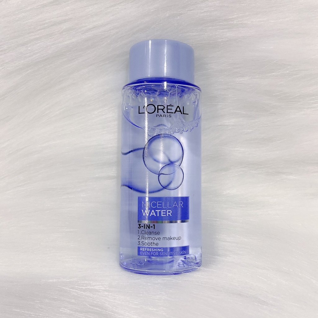 [Minisize] Nước Tẩy Trang Tươi Mát, Giảm Nhờn, Ngừa Mụn L'Oreal Paris 3-in-1 Refreshing Micellar Water 30ml (Xanh Nhạt)