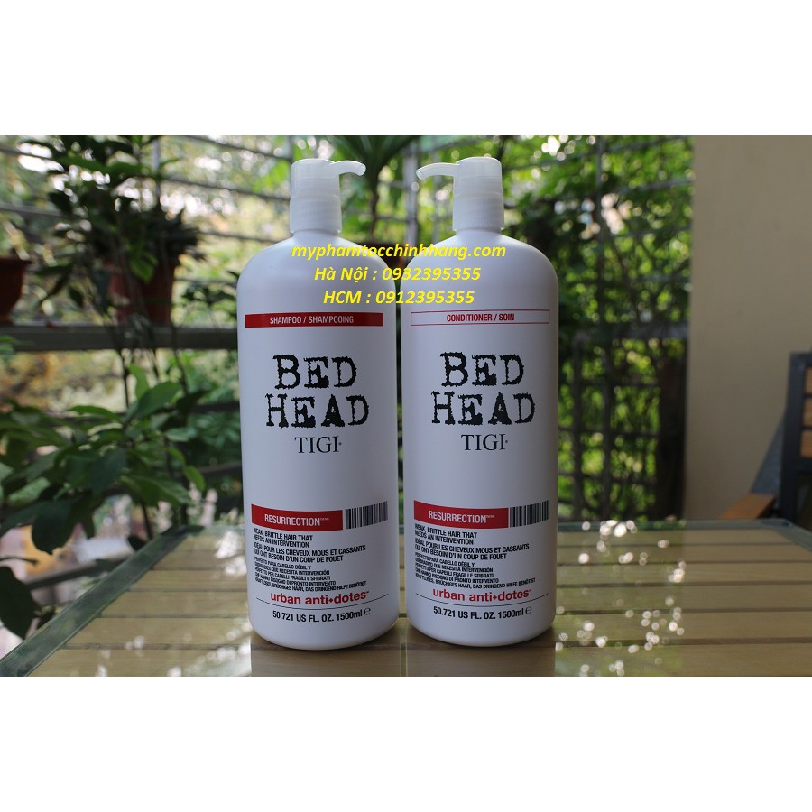 TIGI BEDHEAD DẦU GỘI VÀ XẢ TÁI SINH RESURRECTION LEVEL 3 1500ML.