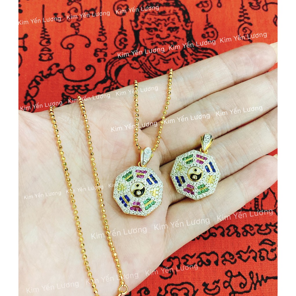 🎀 Dây Chuyền Bát Quái Đính Đá Cao Cấp Thái Lan 🎀