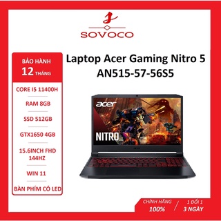 Laptop Acer Gaming Nitro 5 AN515-57-56S5 NH.QEKSV.001 (Core i5-11400H 8GB 512GB GTXTM 1650 4GB 15.6 inch FHD Wi thumbnail