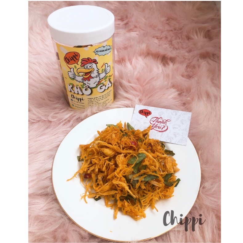 Khô gà lá chanh Chippi loại ngon, hũ 250g - Ăn vặt Chippi | BigBuy360 - bigbuy360.vn