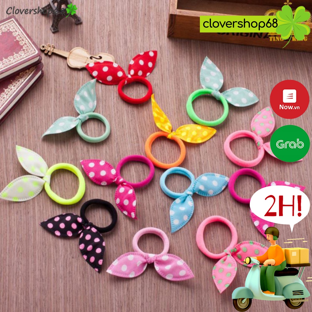 Chun buộc tóc tai thỏ - mẫu 2  Clovershop68
