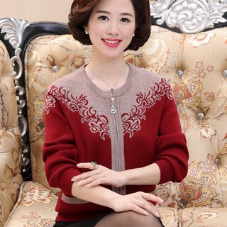 ( HÀNG SẴN) Áo Len Nữ Trung Niên Dệt Kim Dày Đẹp AL68 - Hàng Quảng Châu Cao Cấp ((-