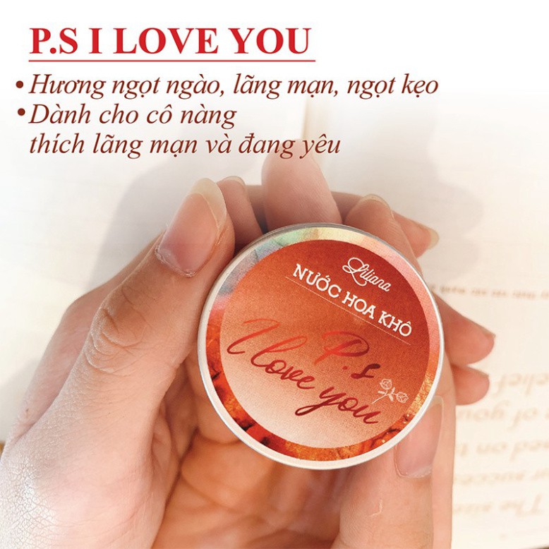 Nước hoa khô hương P.s I Love You - Hương thơm dành cho người đang yêu - lãng mạn | Thế Giới Skin Care