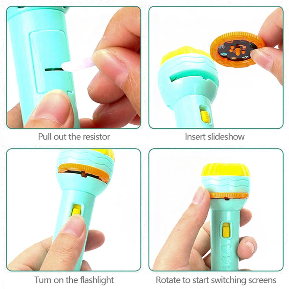 Đồ Chơi Đèn Pin Chiếu Kể Chuyện Đang Ngủ Dễ Thương Cho Bé G2P8