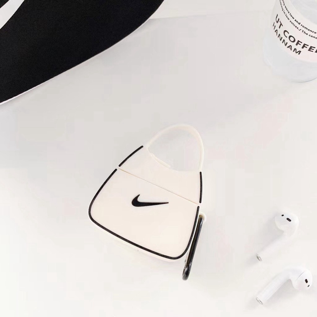 Vỏ Đựng Bảo Vệ Hộp Sạc Tai Nghe Apple Airpods 1/2/pro Hình Túi Nike 3D Chống Rơi Vỡ Chống Va Đập