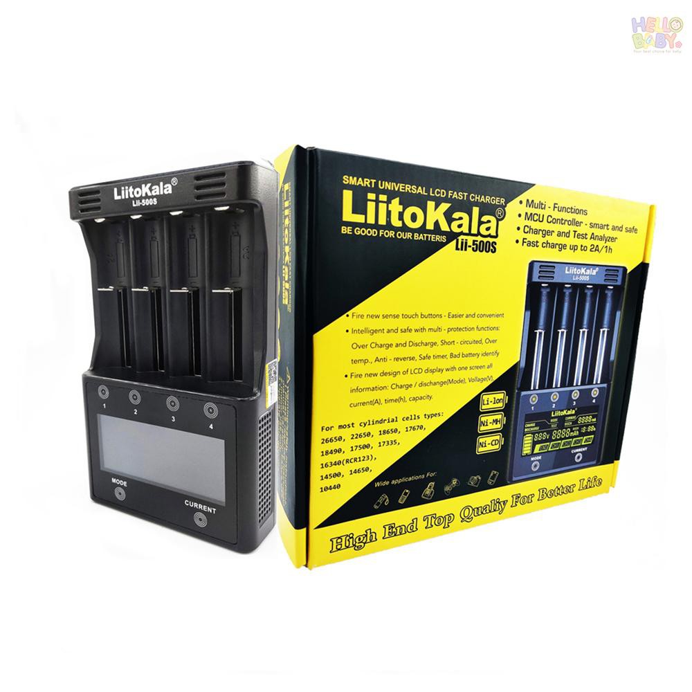 Bộ Sạc 4 Pin Liitokala Lii-500S 18650 4 Pin Lithium / Nimh 26650 Aa Aaa