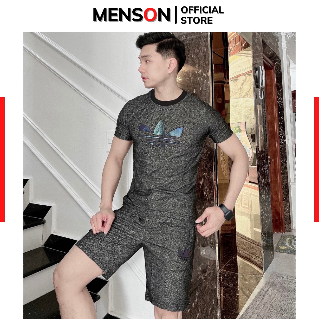 Đồ bộ thể thao nam phản quang cao cấp HÀNGLOẠI 1 Menson MS169 Đồ bộ nam mặc nhà chất mát, co giãn chuẩn form mùa hè 2022