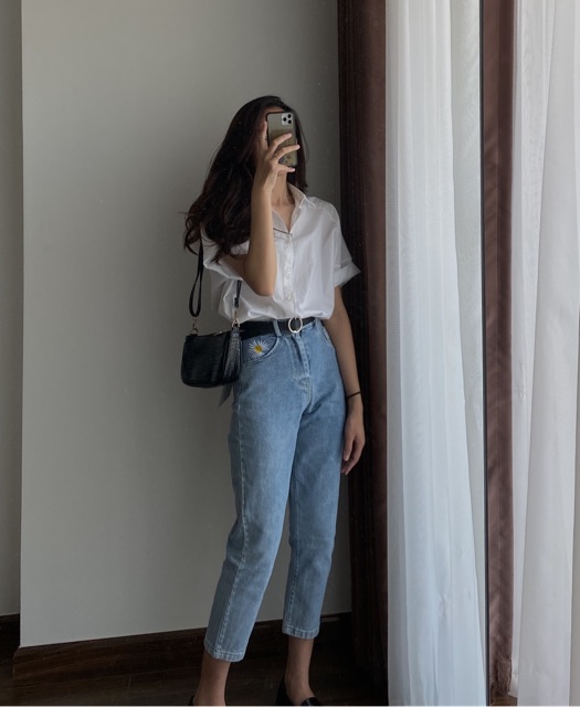 Sơ mi Audrey freesize (ảnh thật + feedback) | BigBuy360 - bigbuy360.vn