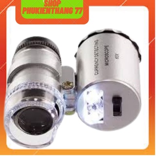 Kính lúp phóng đại 60 lần có đèn LED