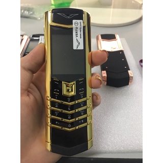 Điện thoại VTU K8 da- đen vàng- 2 sim 2 sóng
