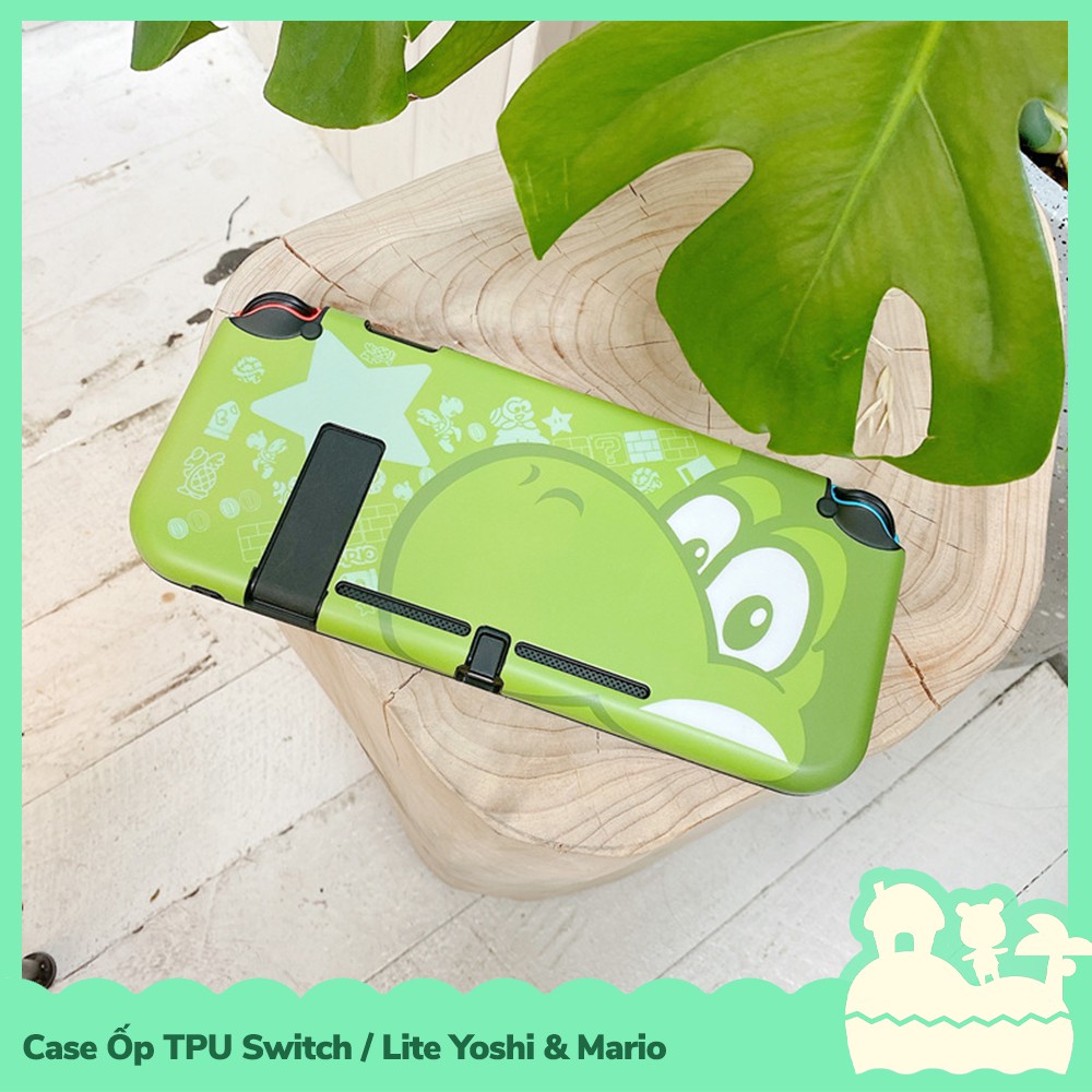 [Sẵn VN - NowShip] Phụ Kiện Case Ốp Lưng Nintendo Switch / Switch Lite TPU Dẻo Game Yoshi &amp; Mario