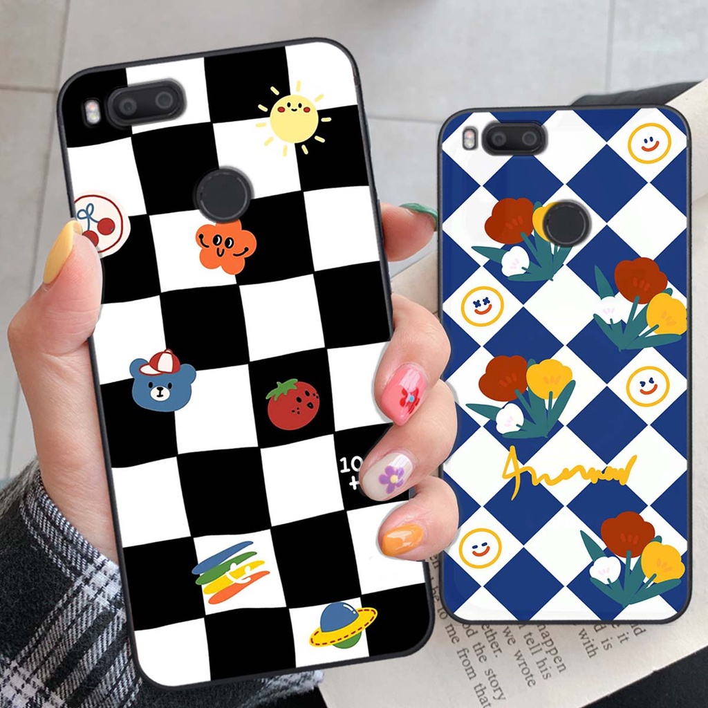 Ốp Xiaomi Mi A1 họa tiết hoa, gấu thời trang, ốp dẻo bền đẹp