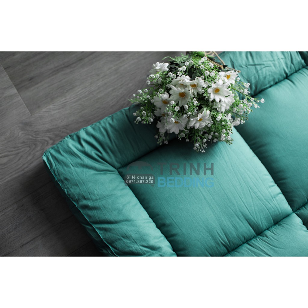 Topper Nệm Đa Năng Cotton 100% Xanh Ngọc TrinhBediing