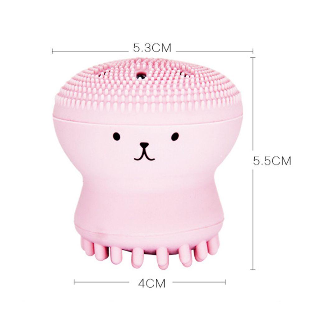 Bàn Chải Rửa Mặt Silicone Cầm Tay Hình Bạch Tuộc