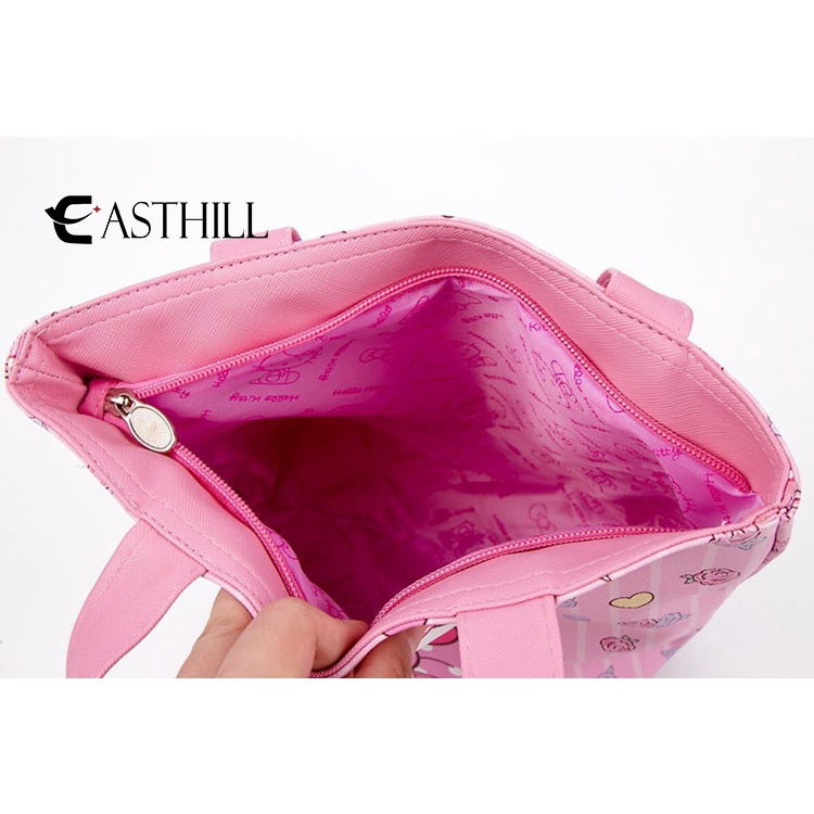 Túi Da PU Đựng Hộp Cơm Trưa Di Động Họa Tiết Hoạt Hình Kuromi My Melody Cinnamoroll Dễ Thương