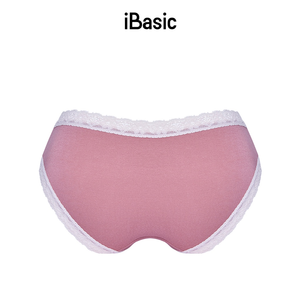 Quần lót nữ cotton bikini phối ren iBasic PANY053