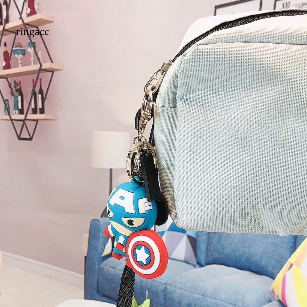 Móc khóa treo điện thoại/ balo hình nhân vật siêu anh hùng Marvel tùy chọn kiểu dáng