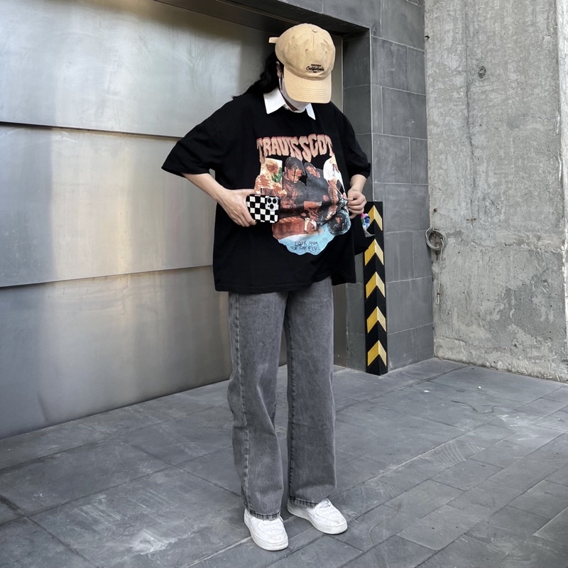 QUẦN JEANS SUÔNG XÁM Q43 (ẢNH THẬT)