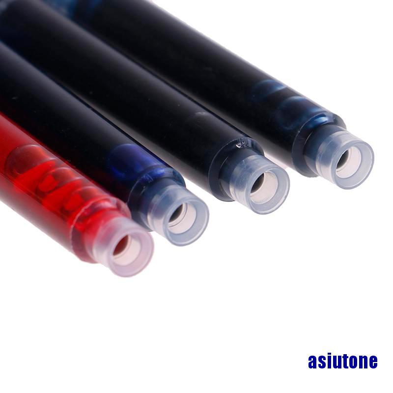 (asiutone)10pcs fountain pen ink cartridges Black assurance 3.4mm Caliber Replaceable