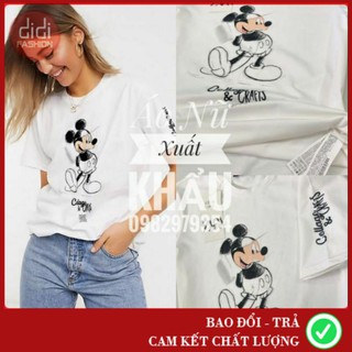 Áo thun 𝐙𝐚𝐫𝐚 nữ Mickey Mouse, cotton 100%, chất thun đẹp