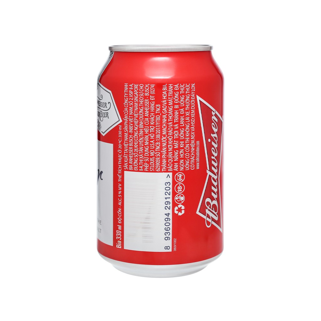 [ Yams Mart ] Combo 2  Bia Budweiser 330ML