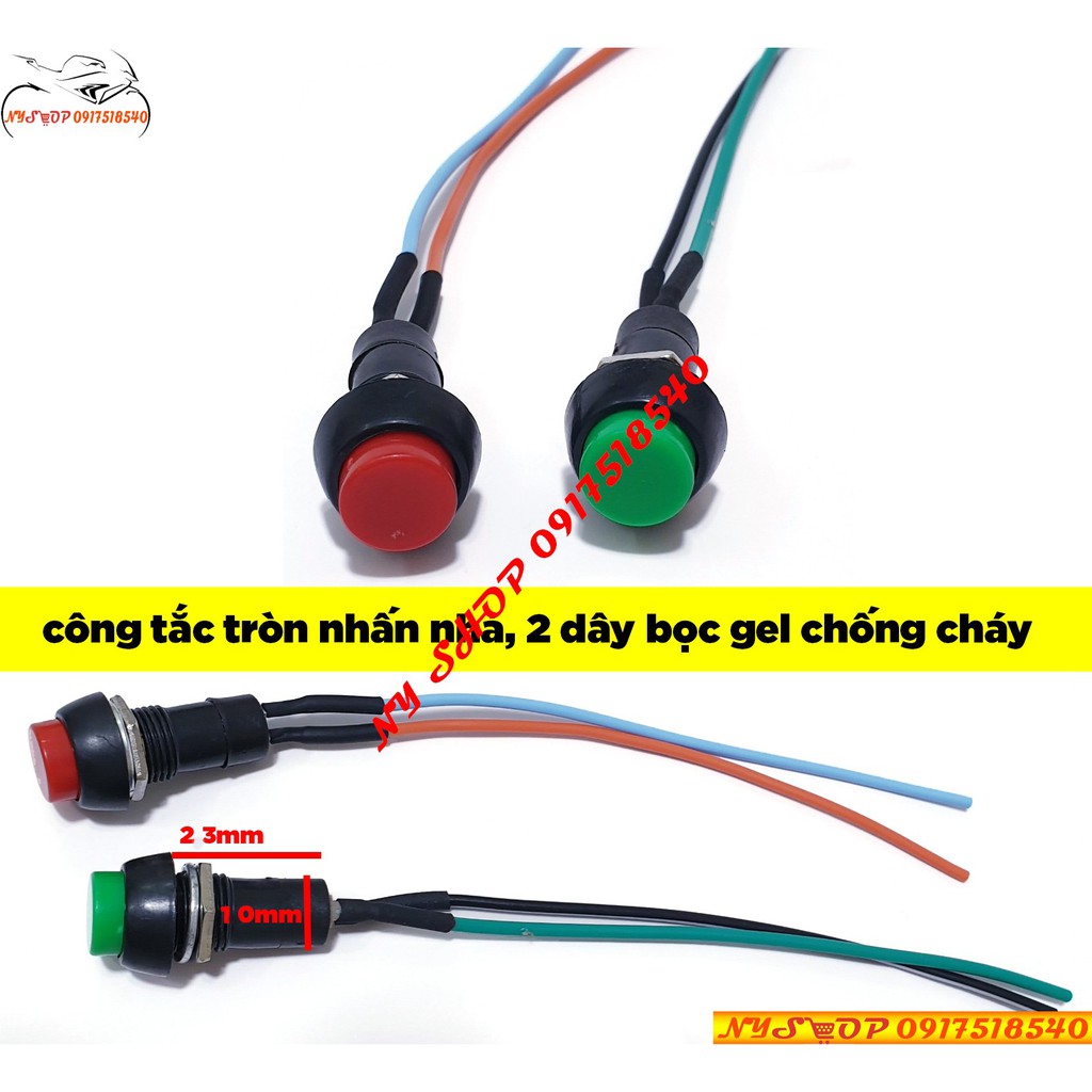 công tắc tròn nhấn nhả , dùng độ chế mạch đèn chuyển chế độ (sl hơn 10 = 3k)