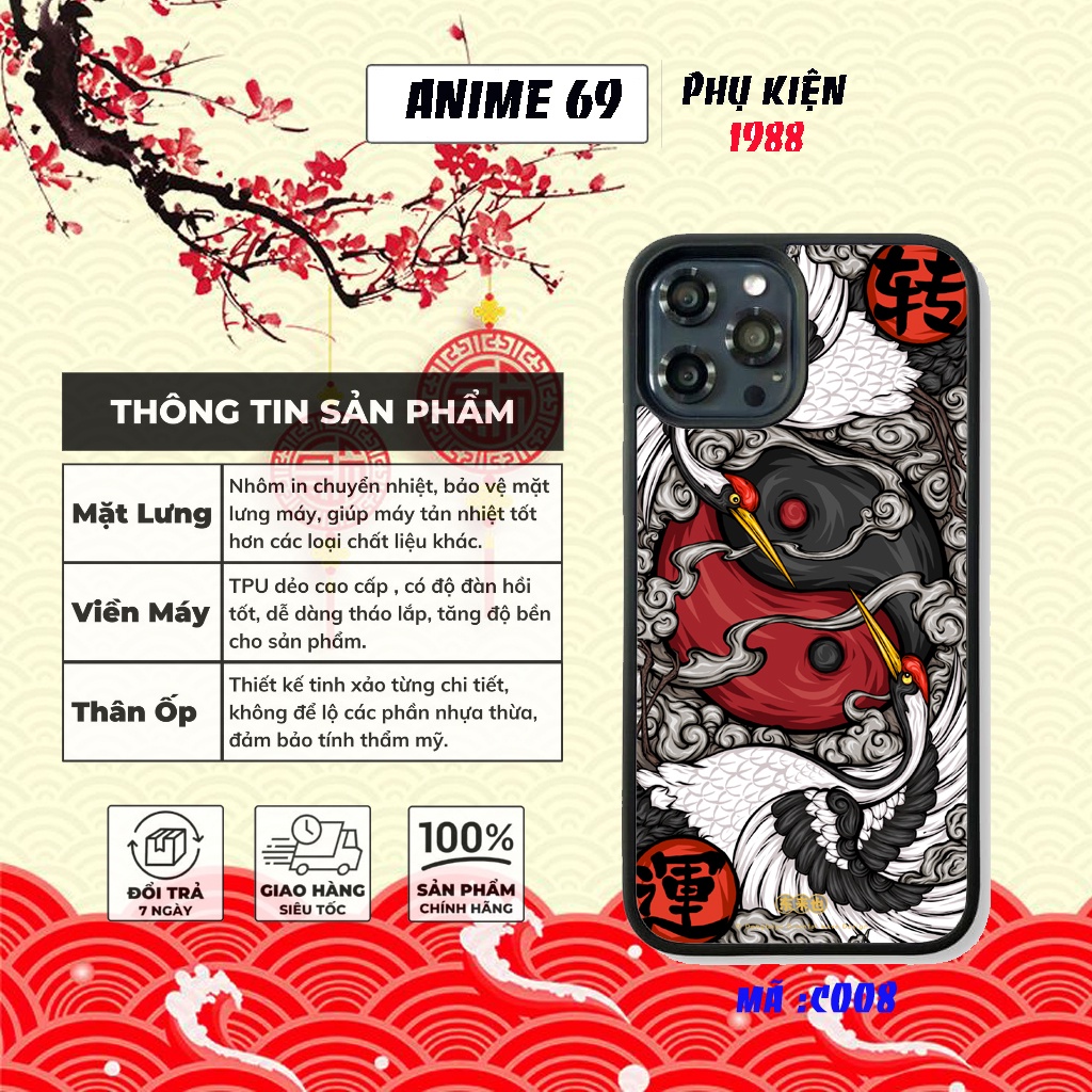 Ốp lưng iphone cao cấp phong cách cổ trang hiên đại - IP6--13PROMAX- mã - C008