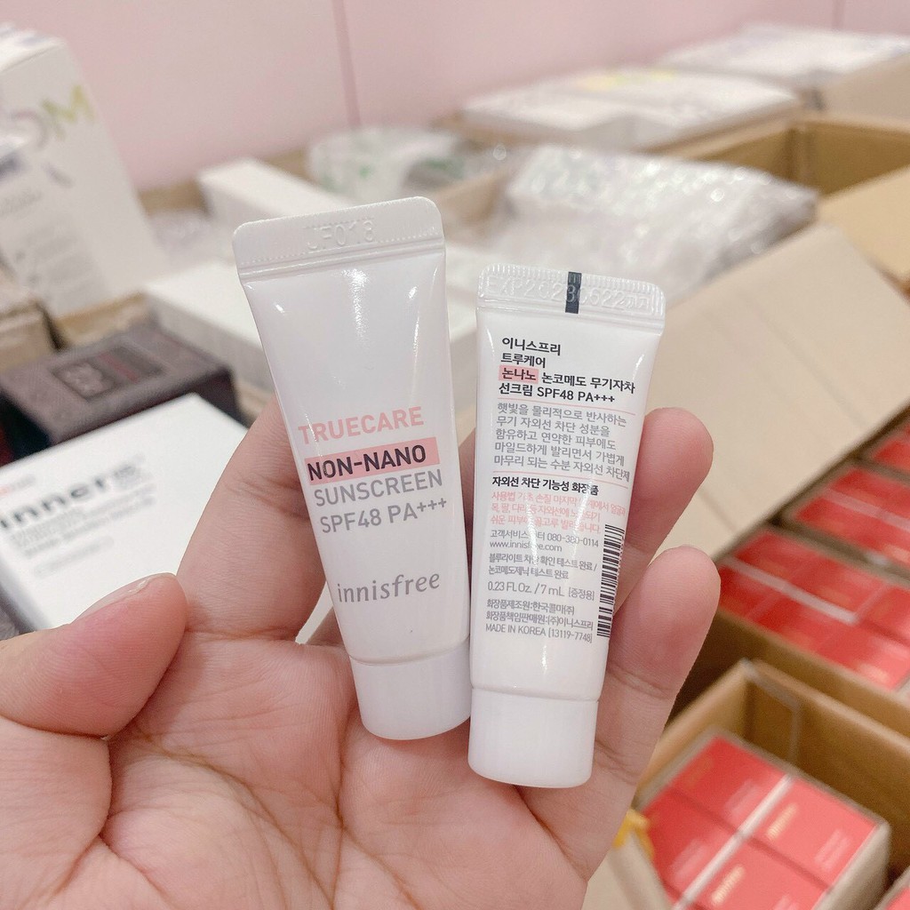 Kem chống nắng mini Innisfree SPF50 7ml + Triple Shield Mini