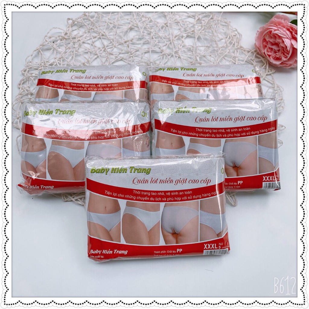 Set 5 quần lót giấy mẫu mới (hàng đắt) làm từ chất liệu mỏng nhẹ, mềm