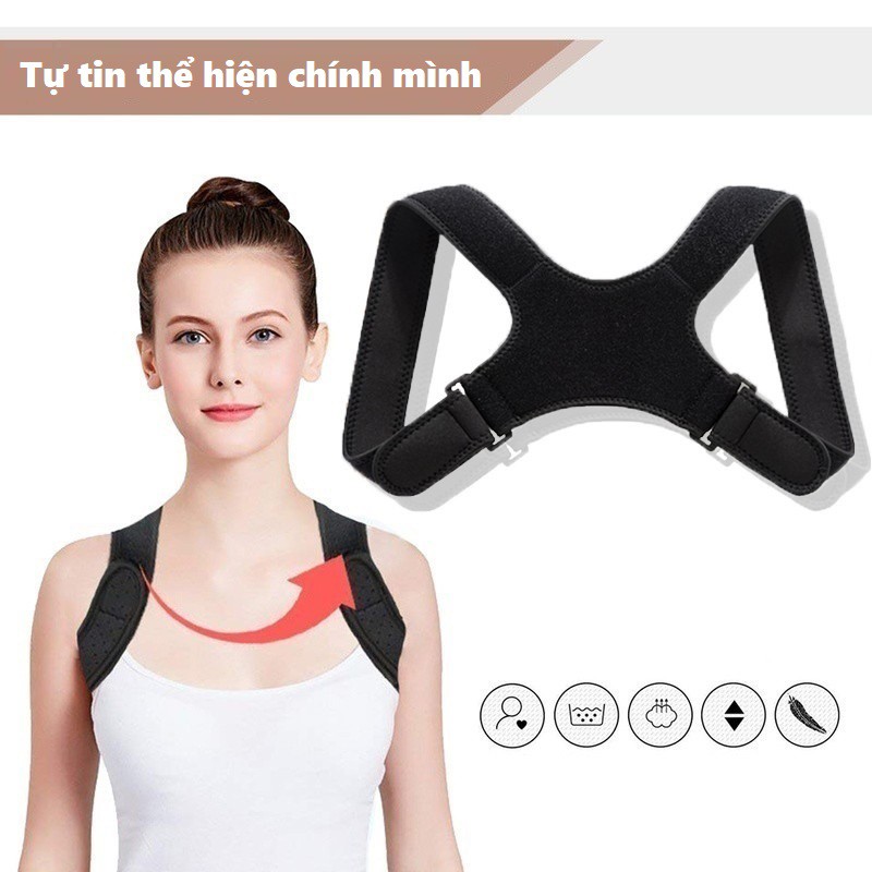 Đai lưng chống gù hình chữ X - Thiết bị hỗ trợ chỉnh dáng đi đứng