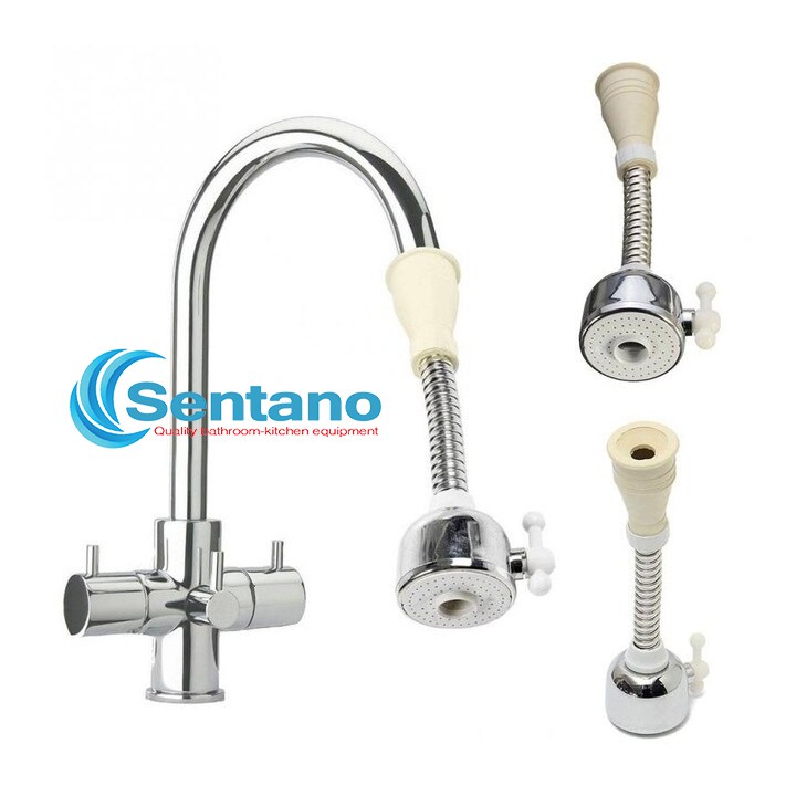 Đầu vòi VTA-03 xoay 360 độ ĐA NĂNG 2 chế độ nước có ĐẦU CHỤP CAO SU | BigBuy360 - bigbuy360.vn