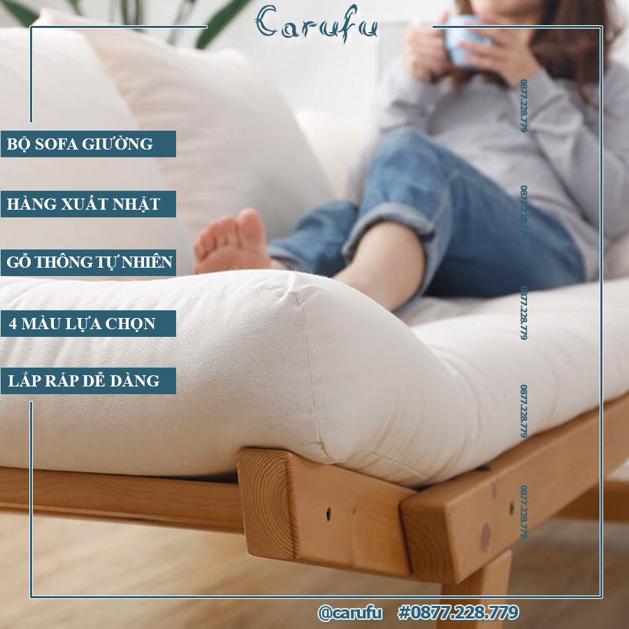 Sofa Mini phòng ngủ, phòng khách giá rẻ | 200x68x70cm| Sofa xuất Nhật NCOOL JP