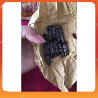 Miễn Phí Ship -  Thun chun cột tóc chia sẵn có túi MÀU CÀ PHÊ SỮA