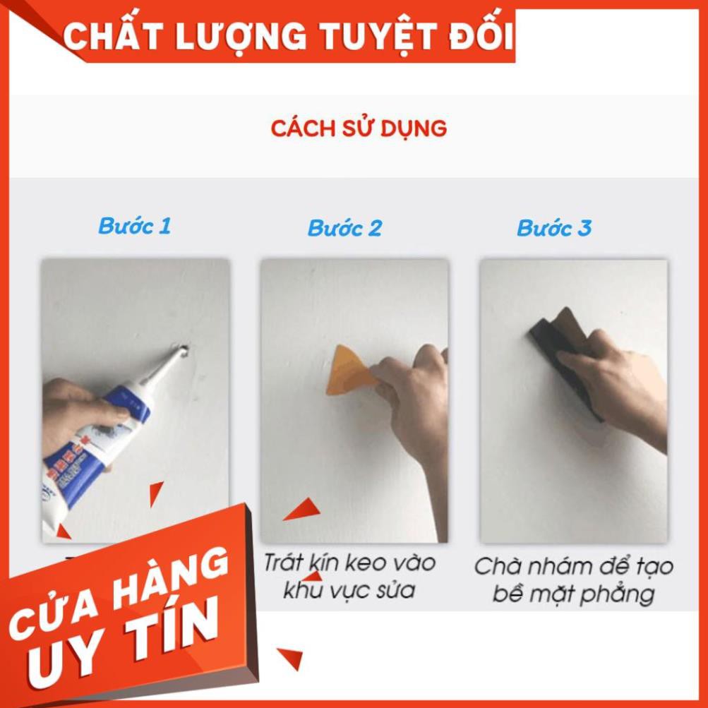 Keo chống thấm vá vết nứt tường siêu chắc đa năng - keo trám tường thông minh