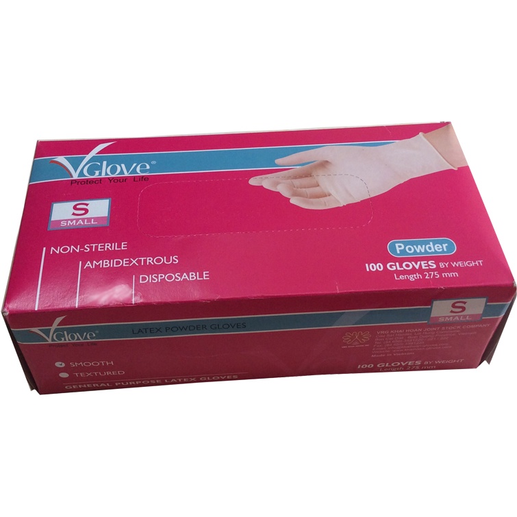 Găng Tay Cao Su Có Bột Dùng Khám Bệnh - Kiểm Tra - Bảo Vệ Tay - Tránh Tiếp Xúc - Hộp 50 Đôi - Giá Rẻ Vô Địch